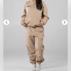 Comfrt Cordinate lounge set, promo to help anxiety and stress size m color sand